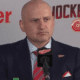 Red Wings coach Derek Lalonde